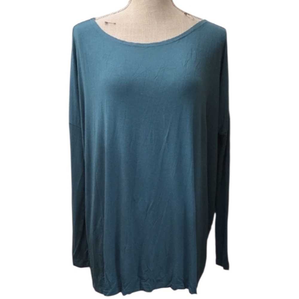 Piko 1988 Teal Long Sleeve Top